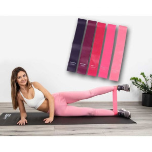 Zestaw Gum Do Ćwiczeń Fitness Crossfit Mini Band 5w1 Eb Fit