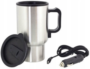 Kubek Termiczny Samochodowy Auto 12v Grzałką 0,4l