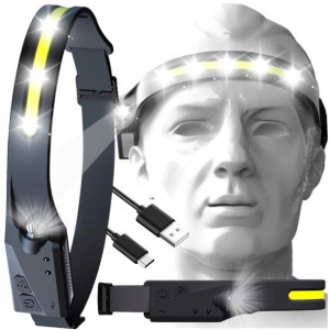 Latarka Czołowa Czołówka Akumulator Led Usb 40 Led