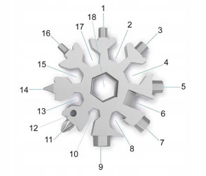 Narzędzie Wielofunkcyjne 18w1 Snow Uniwesralny Dom