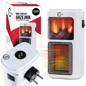 Farelka Mini Grzejnik Elektryczny Kominek Q20i