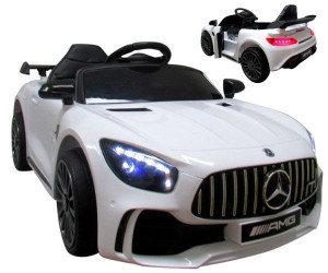 Autko Mercedes Gtr-s Akumulator Miękkie Koła Biały