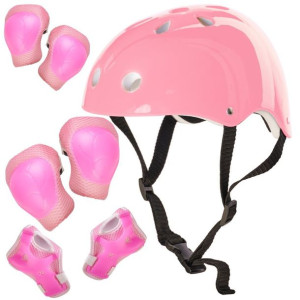 Kask Ochraniacze Na Rolki Deskorolkę Regulacja Różowy