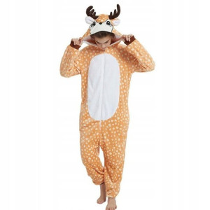 Onesie z Kapturem Przebranie JELONEK XL