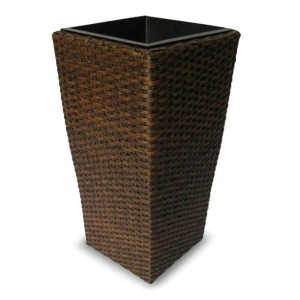 Osłona Donica Doniczka Rattanowa Wysoka 49 Cm