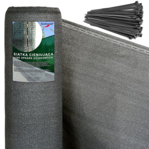 Siatka Cieniująca Maskująca 180g 1,5x25 M Szara