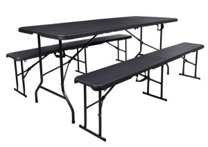 Stół Cateringowy Oakland - 180 Cm + 2 Ławki