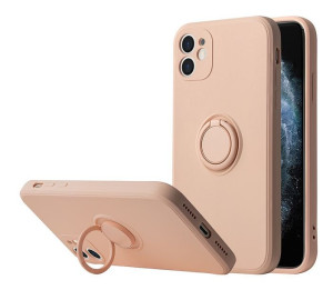 Etui Vennus Silicone Ring  Apple iPhone Xr  Jasnoróżowy
