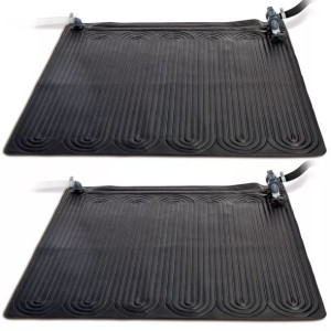 Intex Solarne maty grzewcze, 2 szt., PVC, 1,2x1,2 m, czarne