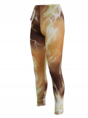 legginsy sport fitnes super wzór M/L 672/13
