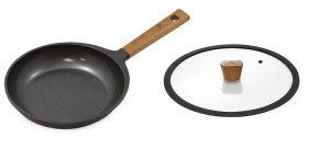 Zestaw Gerlach Patelnia z powłoką ceramiczną Natur 24 cm + pokrywka