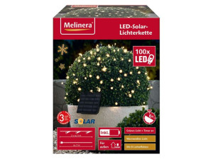 Lampki solarne 100LED panel słoneczny święta biały