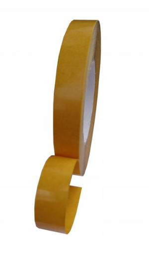 Taśma Dwustronnie Klejąca Dwustronna Mocny + Słaby Klej 19mm/50m