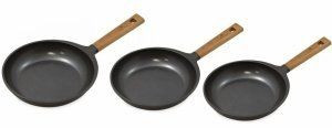 Zestaw Gerlach Patelnie z powłoką ceramiczną Natur 20+24+28 cm