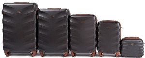 Zestaw 5 walizek Wings (L,M,S,XS,BC) 402 Black