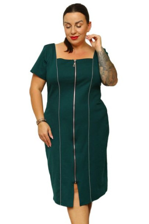 Sukienka NORA ołówkowa z zamkiem b.zieleń 56 PLUS SIZE
