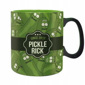 Oryginalny kubek 460ml Rick and Morty Pickle Rick