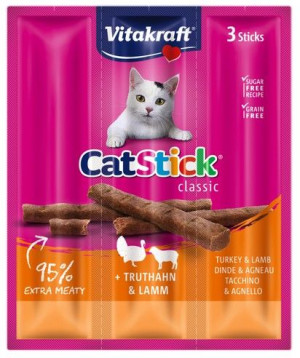 Vitakraft Cat Stick Classic Indyk i Jagnięcina 18g