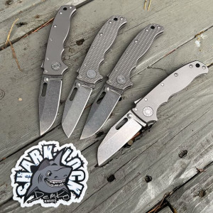 Nóż składany Demko Knives AD20.5 Shark Foot 3V Shark Lock Textured Titanium