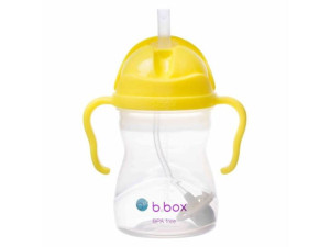 B.BOX Bidon z obciążoną słomką 240ml Lemon