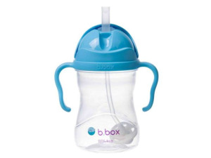 B.BOX Bidon z obciążoną słomką 240ml Borówka