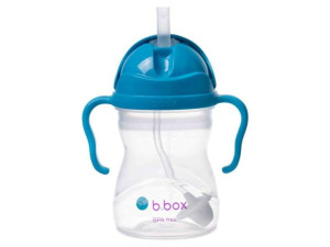 B.BOX Bidon z obciążoną słomką 240ml Kobalt