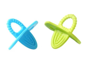 Babyono Gryzak elastyczny dla niemowląt 2 sztuki