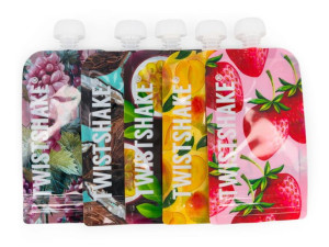 Twistshake Saszetki na jedzenie wielorazowe 220ml 5 sztuk