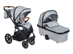 MUUVO SLICK Wózek wielofunkcyjny spacerowy Grey Lush 2w1 z gondolą