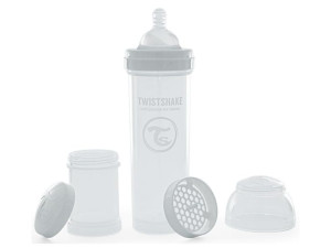 Twistshake Butelka Antykolkowa 330 ml White