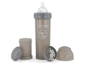 Twistshake Butelka Antykolkowa 330 ml Pastel Grey
