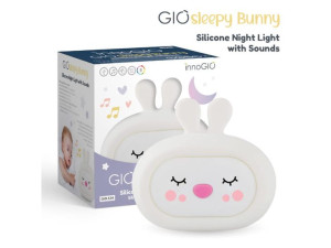 InnoGIO Lampka silikonowa szumiąca nocna GIOsleepy Bunny