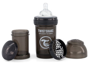 Twistshake Butelka Antykolkowa 180 ml Black