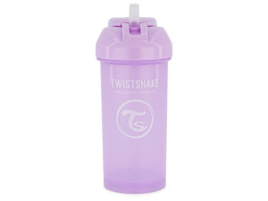 Twistshake Bidon ze słomką 360 ml Pastel Purple