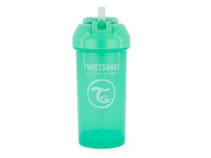Twistshake Bidon ze słomką 360 ml Pastel Green