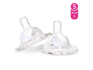 Twistshake Smoczek do Butelki Antykolkowej rozmiar S 0m+ (2 sztuki)