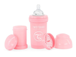 Twistshake Butelka Antykolkowa 180 ml Pastel Pink