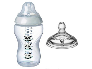 Tommee Tippee Butelka do karmienia 340 ml Dekorowana + dodatkowy smoczek 6M