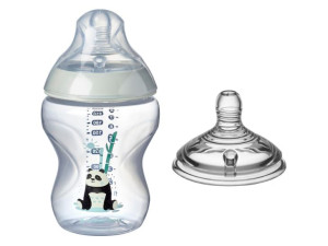 Tommee Tippee Butelka do karmienia 260 ml Dekorowana + dodatkowy smoczek do