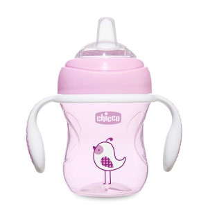 Chicco Pierwszy kubek treningowy z miękkim ustnikiem 4 m+