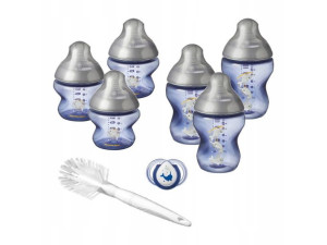 Tommee Tippee Zestaw startowy Butelka 6 szt. + szczotka i smoczek