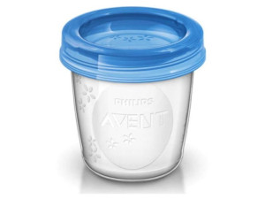Avent Pojemnik na mleko / pokarm 180 ml razem z przykrywką (1 szt.)