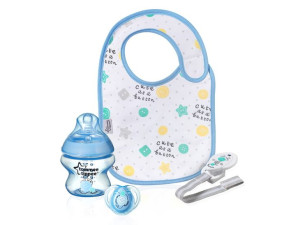 Tommee Tippee Zestaw na prezent Gift (butelka + smoczek + klips + śliniak)