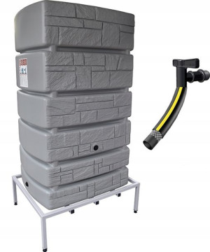 Zbiornik Na Wodę Tower Stone 500l+kranik+ Podstawa
