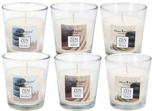 Świece zapachowe HOME AROMA  ZEN w szkle 85 G