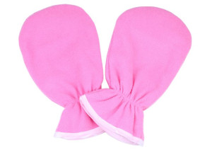 Rękawice Rękawiczki Frotte Do Parafiny Kremu Pink