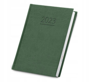 Kalendarz Książkowy 2023 B6 Dzienny Zielony
