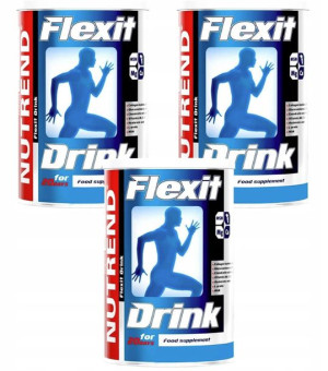 Nutrend Flexit 3x400g Kolagen Stawy Kolana Flex Peach