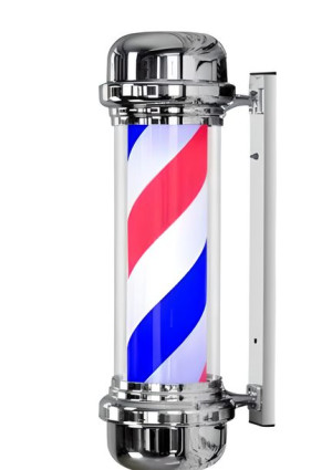 Barber Pole Słupek Plafon Barberski Barber z lampą