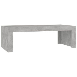 Stolik kawowy, szarość betonu, 110x50x35 cm, płyta wiórowa